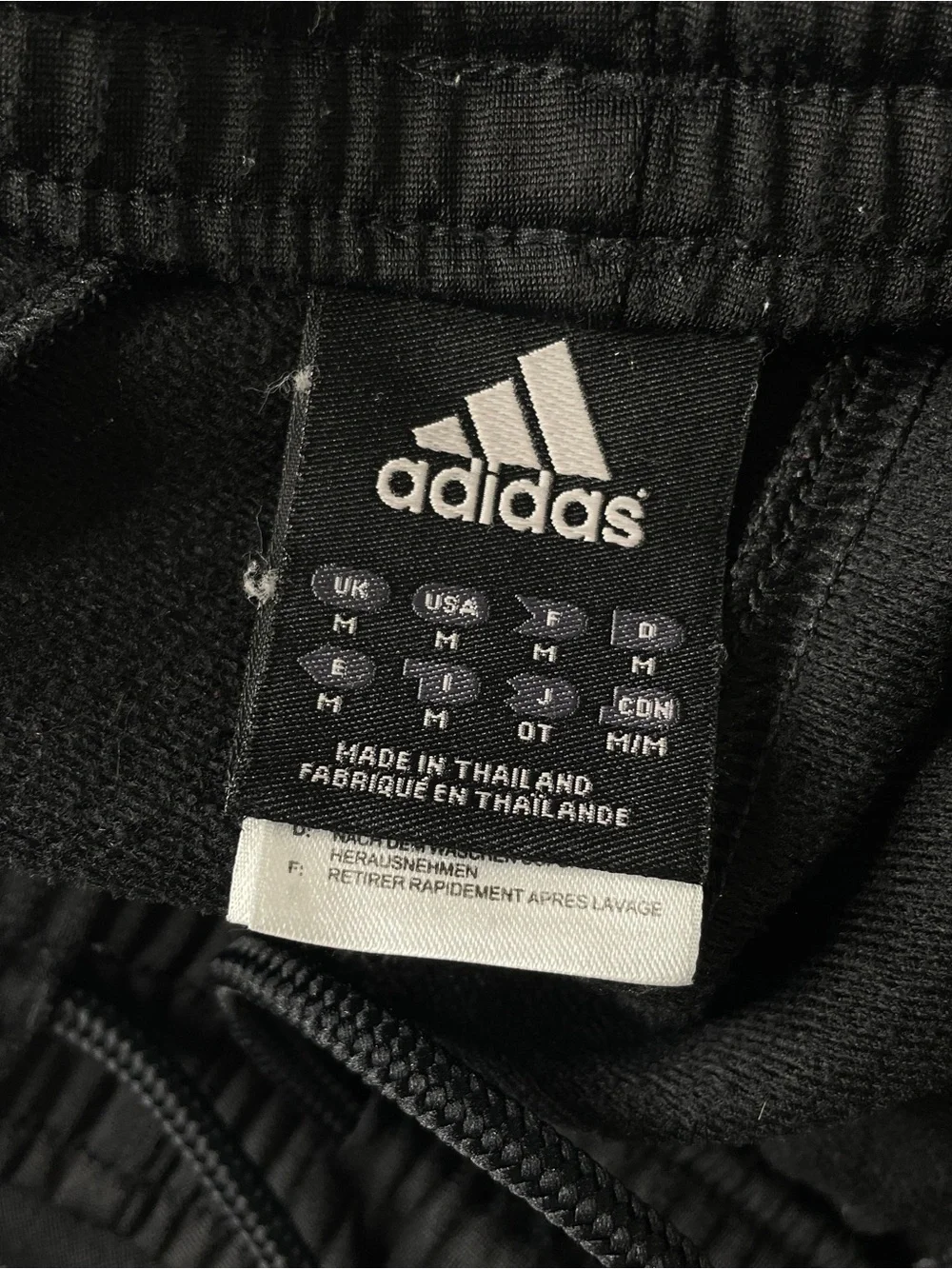 Adidas Track Pants Men's Medium Black Purple 3-Stripe Sporty Athletic Retro Y2K